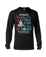 I'm mostly peace love and light Long Sleeve Tee thumbnail