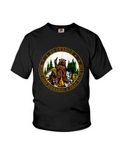 Go ouside - A bear kills you Youth T-Shirt thumbnail