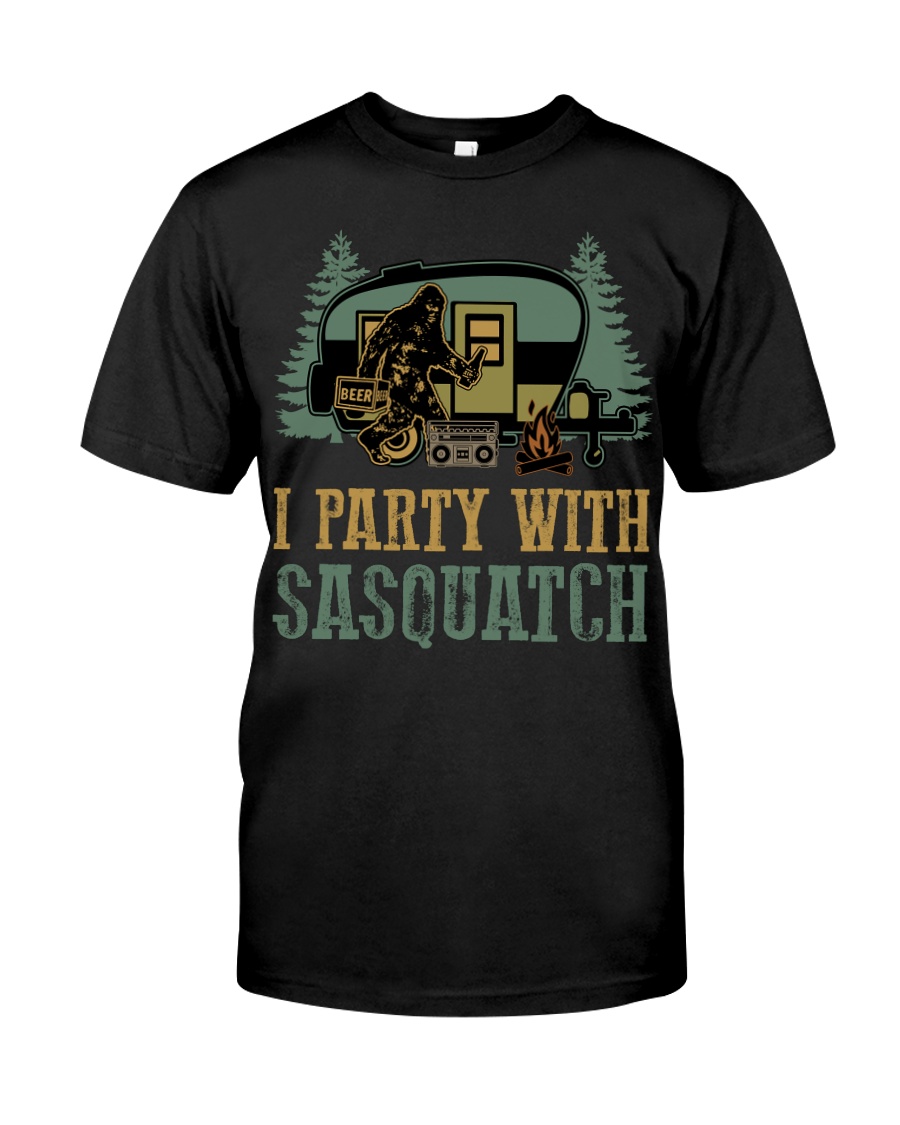 I party with sasquatch Classic T-Shirt