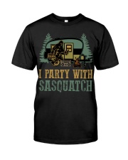 I party with sasquatch Premium Fit Mens Tee thumbnail
