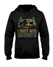 I party with sasquatch Hooded Sweatshirt thumbnail