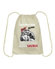 Don't mess with auntasaurus Drawstring Bag thumbnail