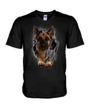 Dog V-Neck T-Shirt thumbnail