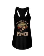 The babe with the power Ladies Flowy Tank thumbnail