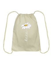 Let It Be Flowers Last Drawstring Bag thumbnail