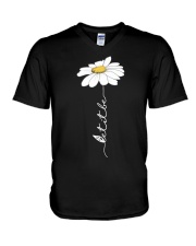 Let It Be Flowers Last V-Neck T-Shirt thumbnail