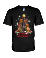 Dogs - Merry Christmas V-Neck T-Shirt thumbnail