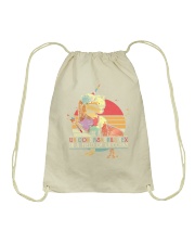 Be a unicornasaurus rex in a field of unicorns Drawstring Bag thumbnail