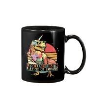 Be a unicornasaurus rex in a field of unicorns Mug thumbnail