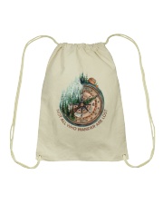 Not All Wander Are Lost Drawstring Bag thumbnail
