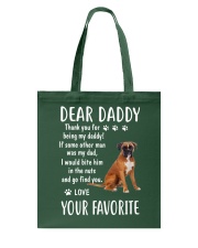 Dear Boxer Daddy Tote Bag thumbnail