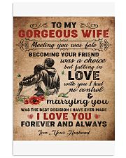 TO MY GORGEOUS WIFE B02 11x17 Poster front