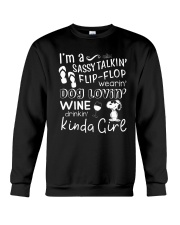 Flip Flop - Dog Lovin - Kinda Girl Crewneck Sweatshirt thumbnail