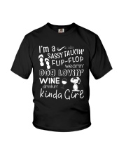 Flip Flop - Dog Lovin - Kinda Girl Youth T-Shirt thumbnail