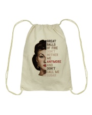 Great balls of fire don't call me sugar Drawstring Bag thumbnail