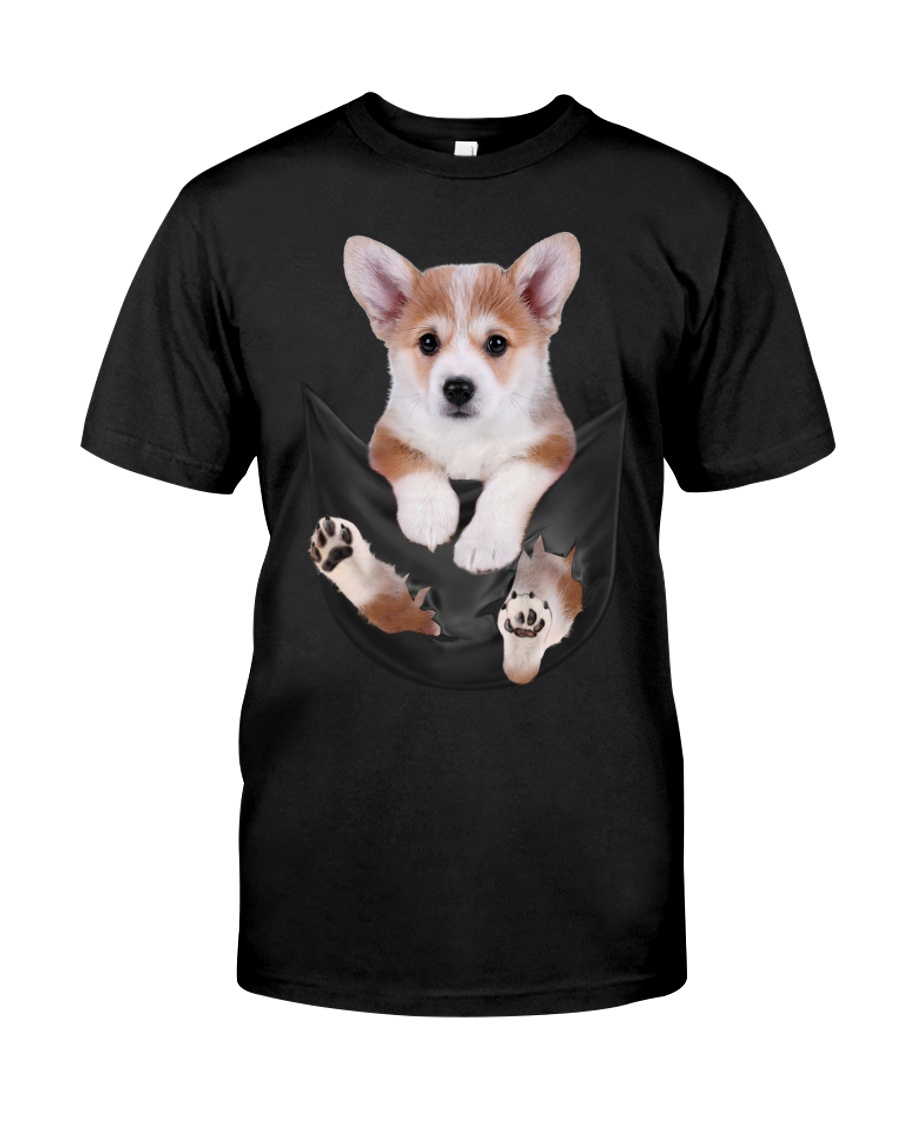 Corgi In Pocket Classic T-Shirt