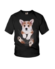 Corgi In Pocket Youth T-Shirt thumbnail