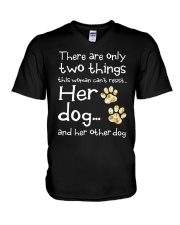 Her Dog And Her Other Dog V-Neck T-Shirt thumbnail
