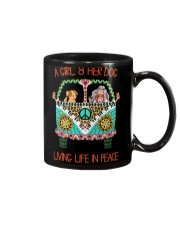 Girl - Her Dog Living Life In Peace Mug thumbnail