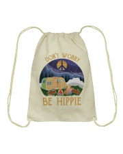 Don't worry be hippie Drawstring Bag thumbnail