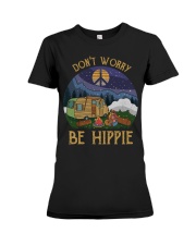 Don't worry be hippie Premium Fit Ladies Tee thumbnail