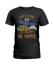 Don't worry be hippie Ladies T-Shirt thumbnail