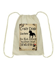 Crazy Dogs - Paw Drawstring Bag thumbnail