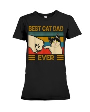 Best Cat Dad Ever Premium Fit Ladies Tee thumbnail