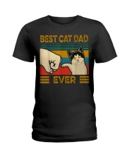 Best Cat Dad Ever Ladies T-Shirt thumbnail