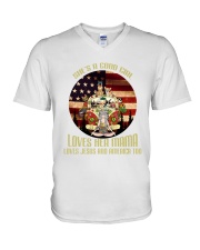 AA 3 V-Neck T-Shirt tile