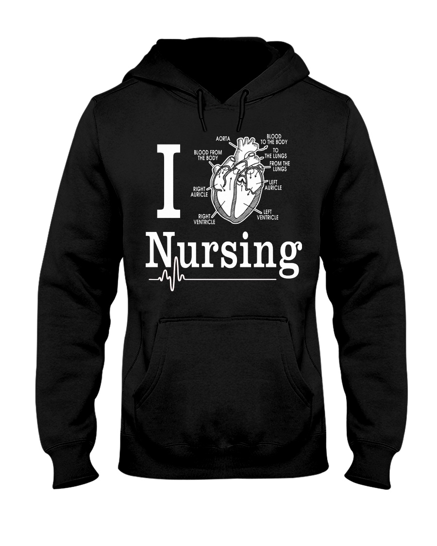 I Nursing Hooded Sweatshirt