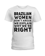 WOMEN DON'T ARGUE Ladies T-Shirt tile