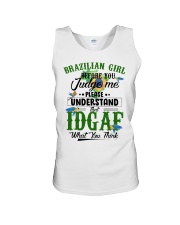 Brazilian girl-Before you judge me Unisex Tank tile