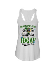 Brazilian girl-Before you judge me Ladies Flowy Tank tile
