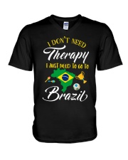I JUST NEED TO GO TO BRAZIL V-Neck T-Shirt tile