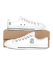 UFF DA NORWEGIAN ROSEMALING Women's Low Top White Shoes tile