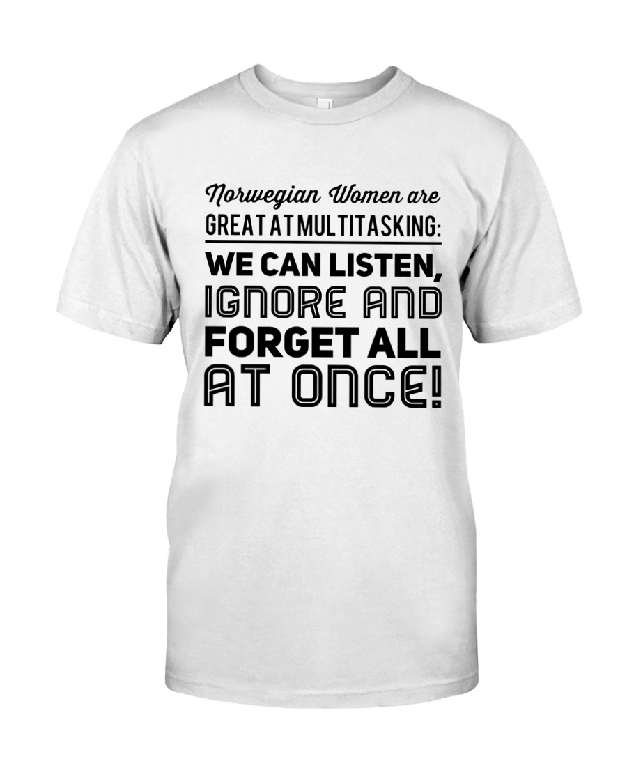 NORWEGIAN WOMEN MULTITASKING Classic T-Shirt