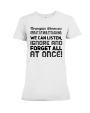 NORWEGIAN WOMEN MULTITASKING Premium Fit Ladies Tee thumbnail
