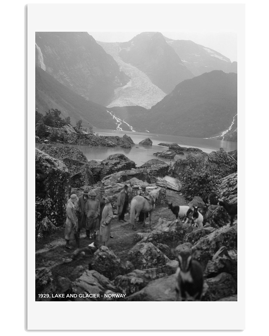 NORWAY 1929 LAKE AND GLACIER VINTAGE 11x17 Poster