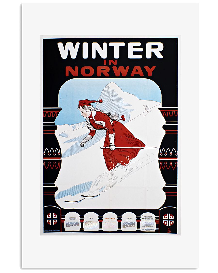 WINTER IN NORWAY VINTAGE 1907 11x17 Poster