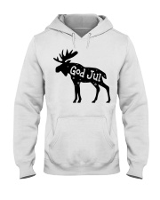 GOD JUL NORWEGIAN MOOSE Hooded Sweatshirt thumbnail