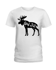 GOD JUL NORWEGIAN MOOSE Ladies T-Shirt thumbnail