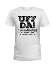UFF DA NORWEGIAN THING Ladies T-Shirt thumbnail