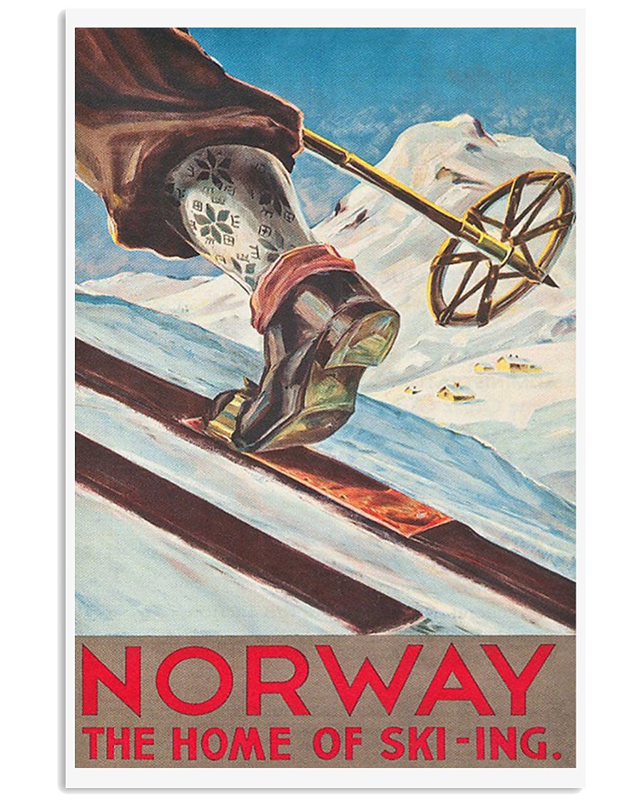 NORWAY VINTAGE TRAVEL 11x17 Poster