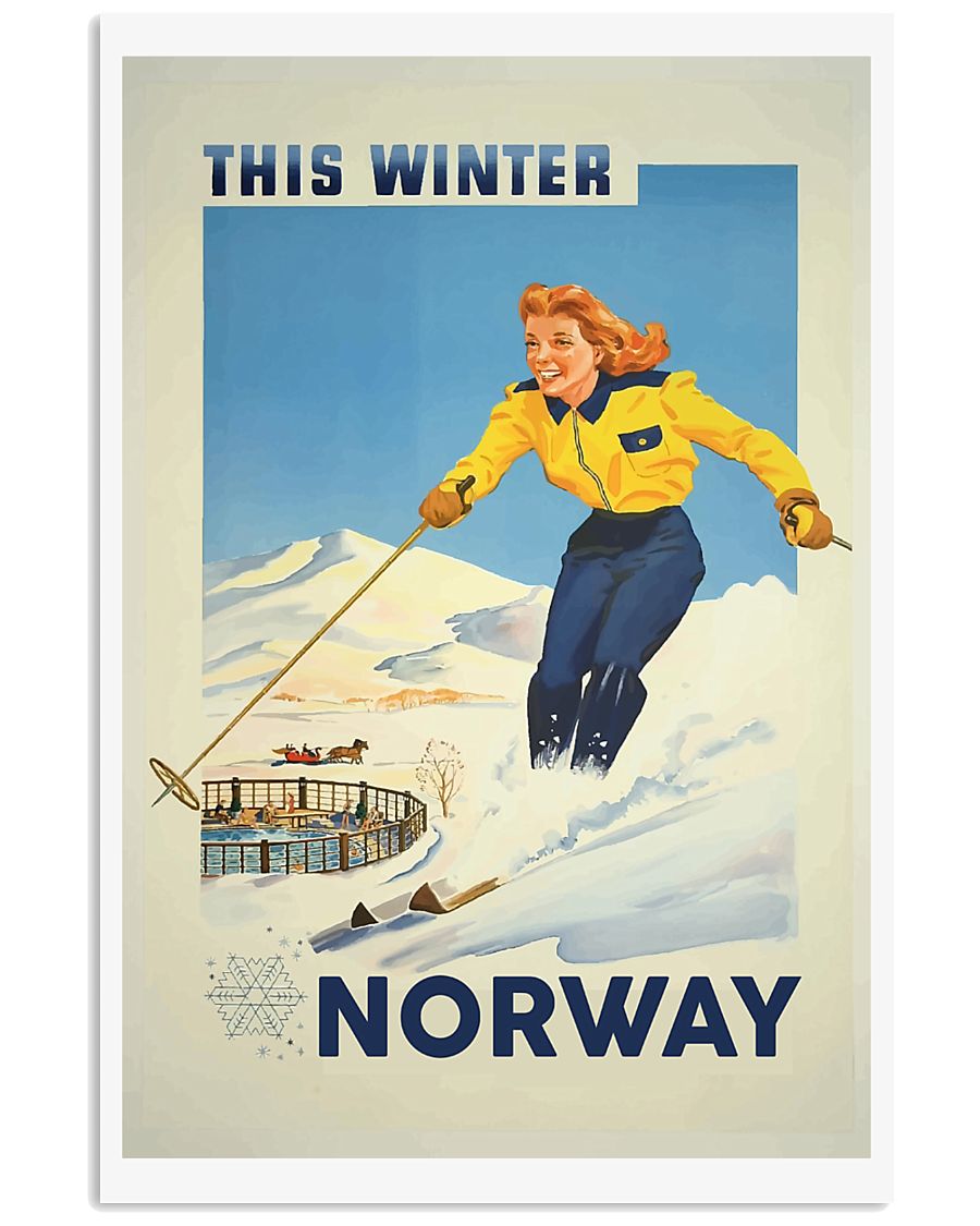 THIS WINTER NORWAY VINTAGE 11x17 Poster