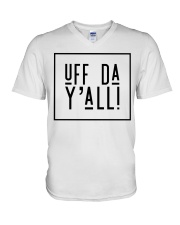 UFF DA Y'ALL V-Neck T-Shirt tile