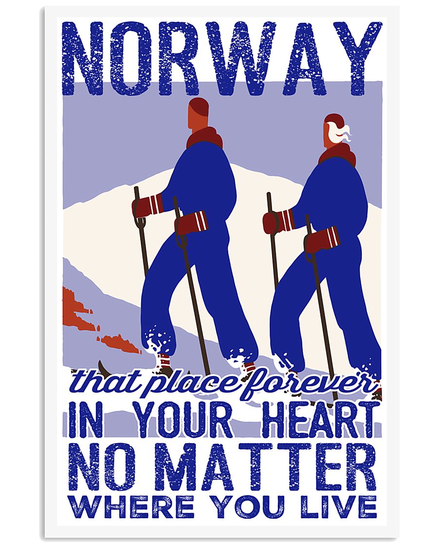 NORWAY IN MY HEART VINTAGE 11x17 Poster