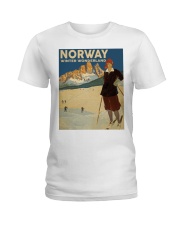 NORWAY VINTAGE TRAVEL Ladies T-Shirt thumbnail