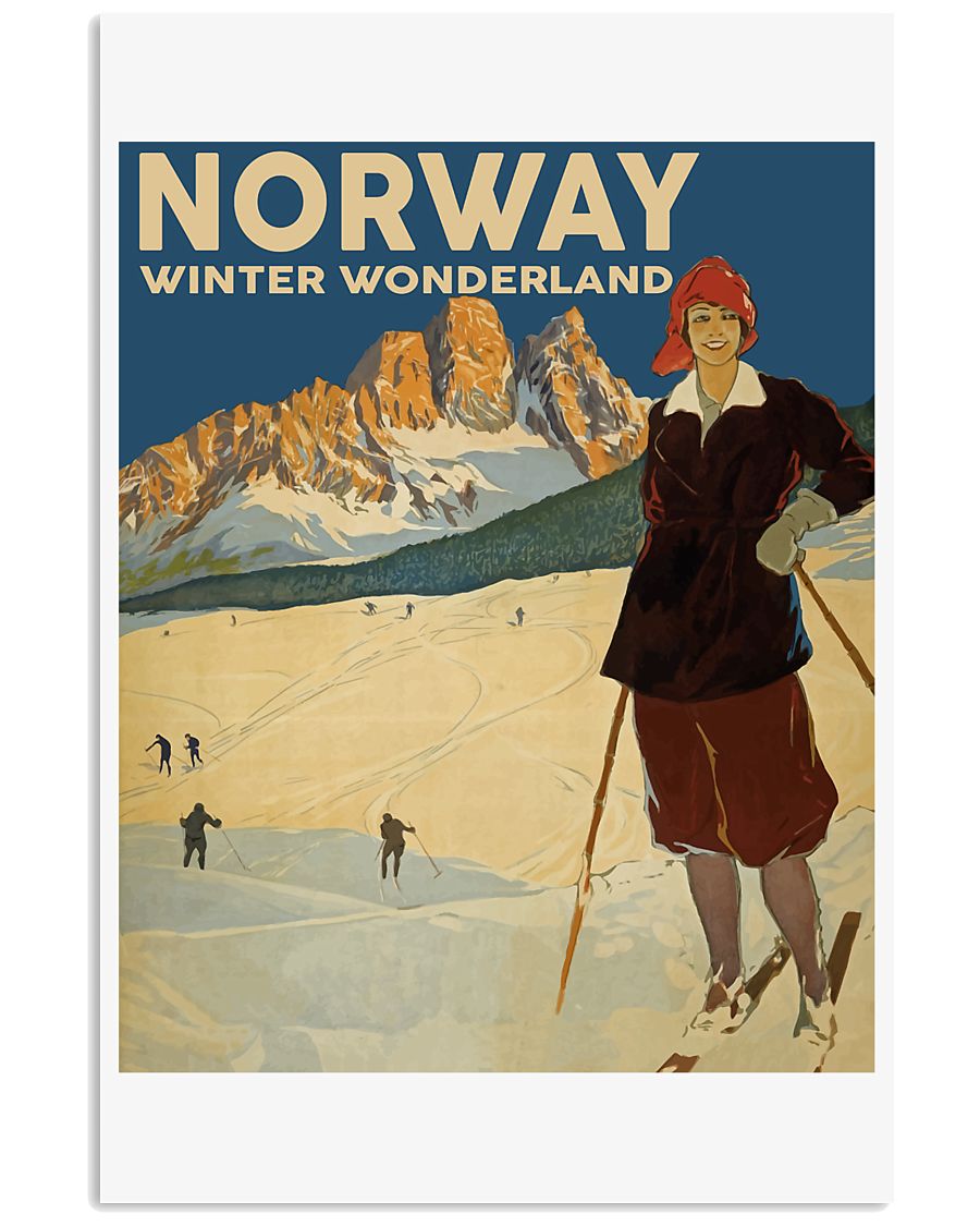 NORWAY VINTAGE TRAVEL 11x17 Poster