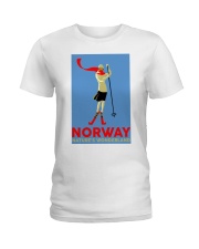 NORWAY VINTAGE TRAVEL Ladies T-Shirt thumbnail